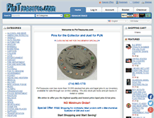 Tablet Screenshot of pintreasures.com